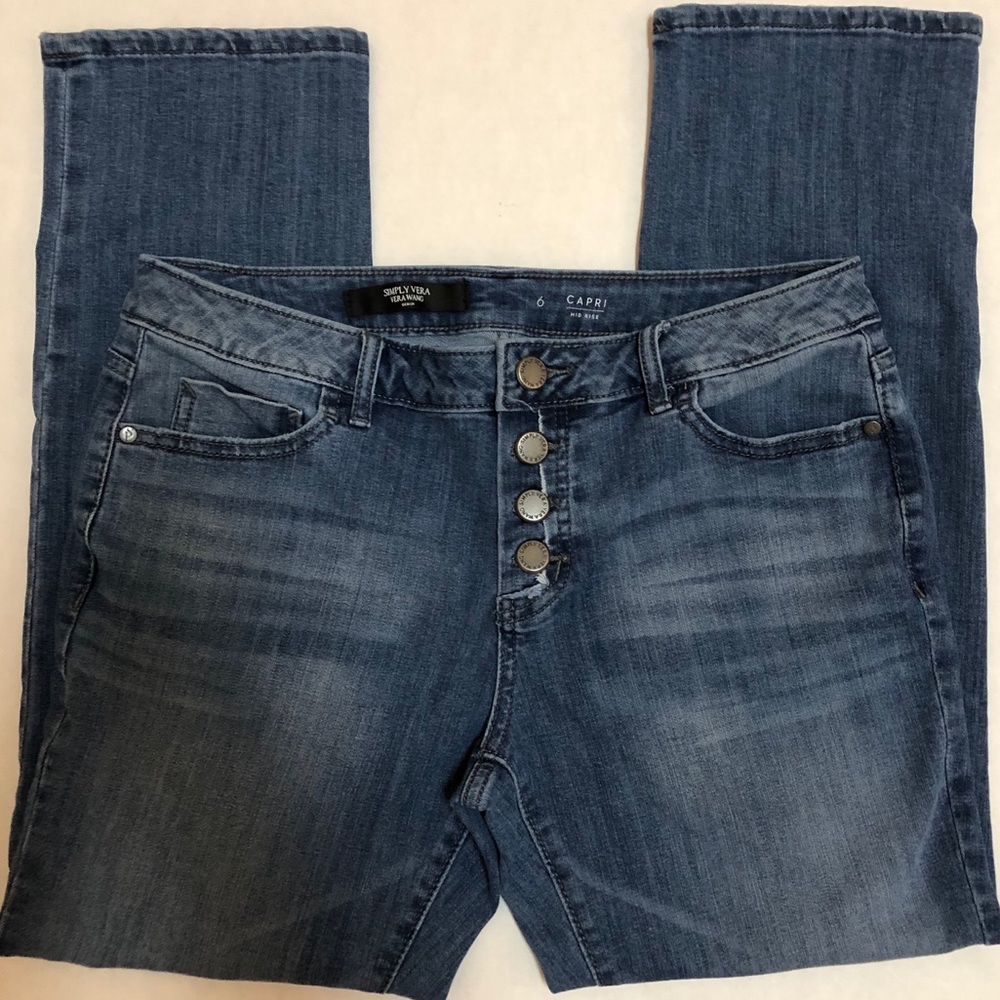 Simply Vera, Vera Wang Jeans, Size 6, Capri